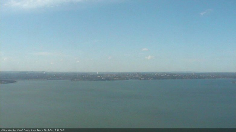 Lake Travis webcam, February 17, 2017 11:25 AM CT