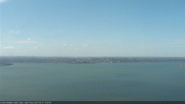 Lake Travis webcam, February 17, 2017 11:35 AM CT