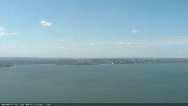 Lake Travis webcam, February 17, 2017 11:50 AM CT