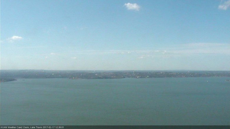 Lake Travis webcam, February 17, 2017 11:55 AM CT
