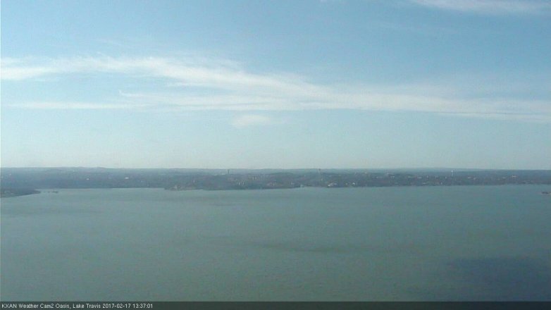 Lake Travis webcam, February 17, 2017 1:05 PM CT