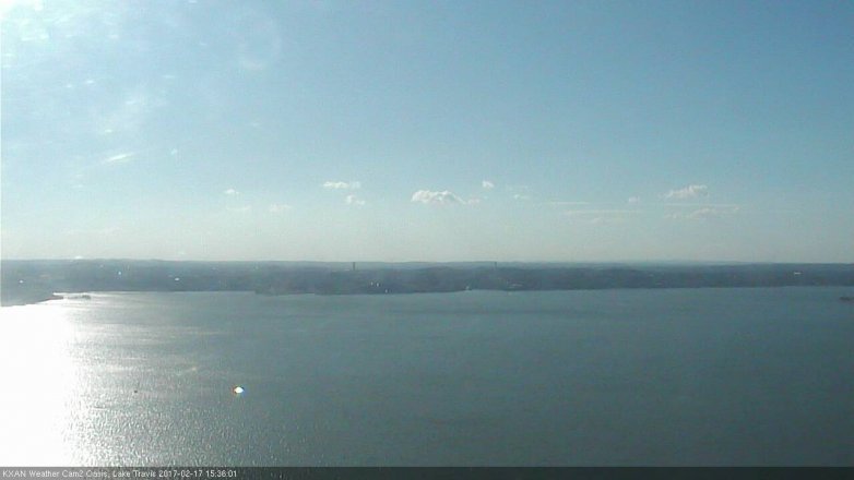 Lake Travis webcam, February 17, 2017 2:40 PM CT