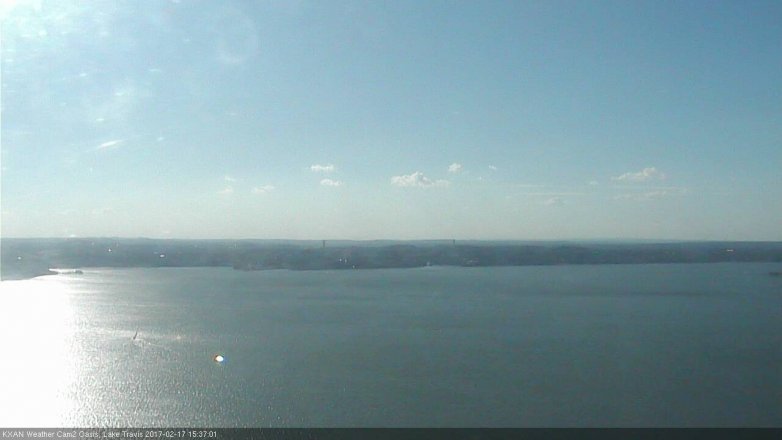 Lake Travis webcam, February 17, 2017 2:55 PM CT