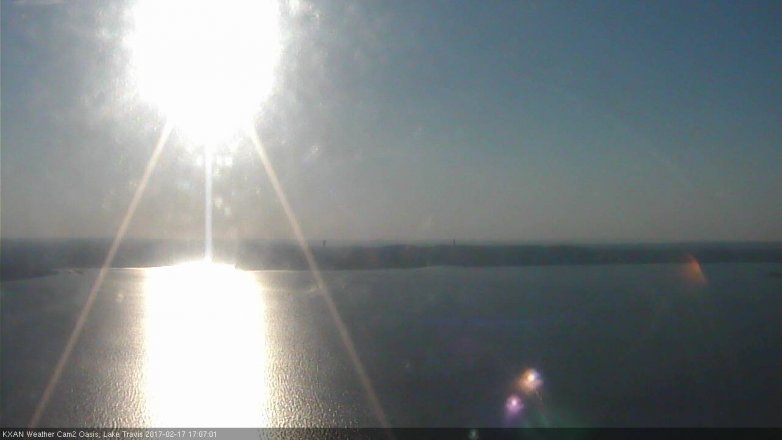 Lake Travis webcam, February 17, 2017 4:25 PM CT