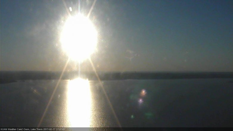 Lake Travis webcam, February 17, 2017 4:45 PM CT