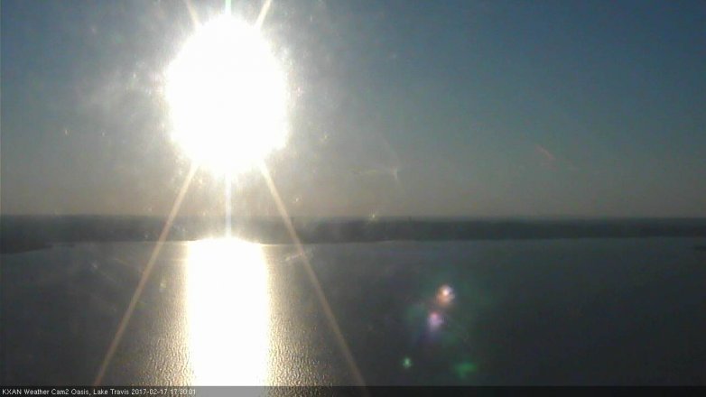 Lake Travis webcam, February 17, 2017 4:55 PM CT