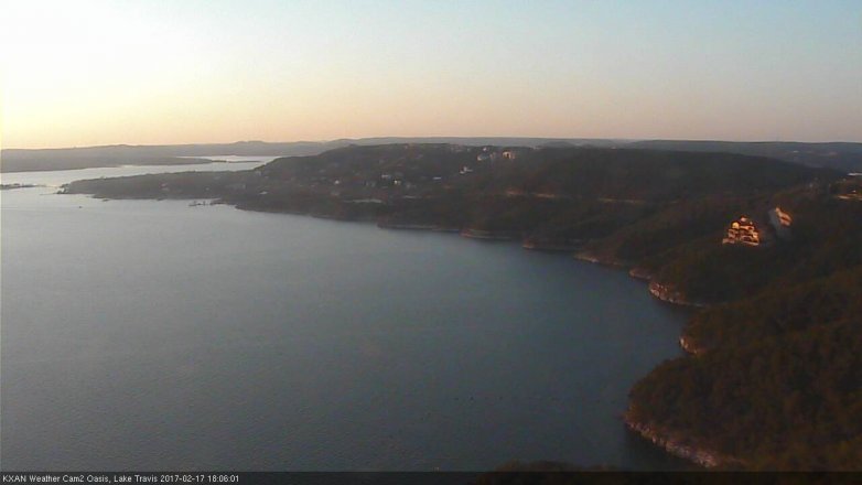 Lake Travis webcam, February 17, 2017 5:20 PM CT