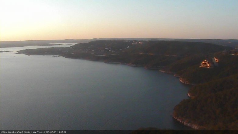 Lake Travis webcam, February 17, 2017 5:35 PM CT