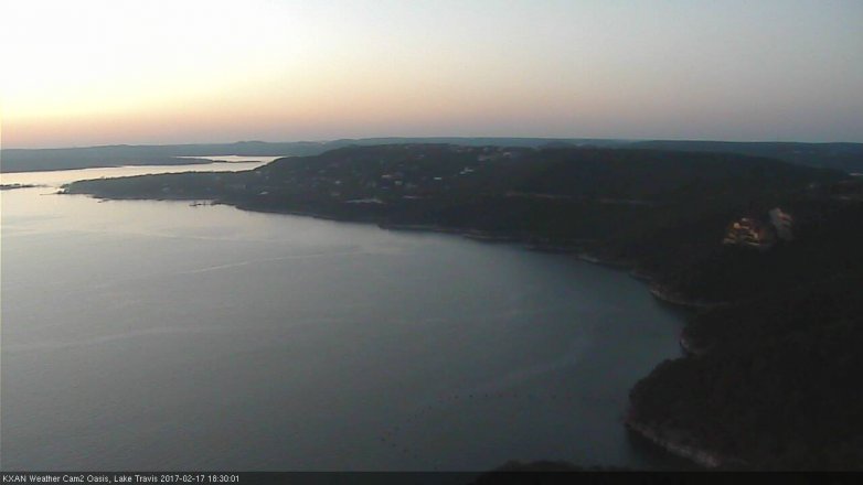 Lake Travis webcam, February 17, 2017 5:45 PM CT