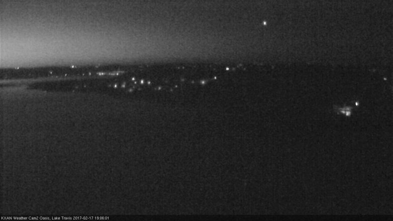 Lake Travis webcam, February 17, 2017 6:15 PM CT