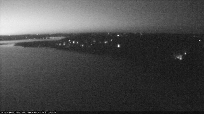 Lake Travis webcam, February 17, 2017 6:20 PM CT