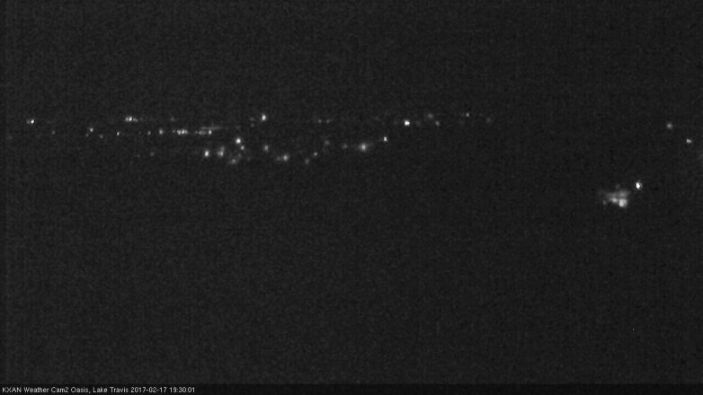 Lake Travis webcam, February 17, 2017 6:35 PM CT