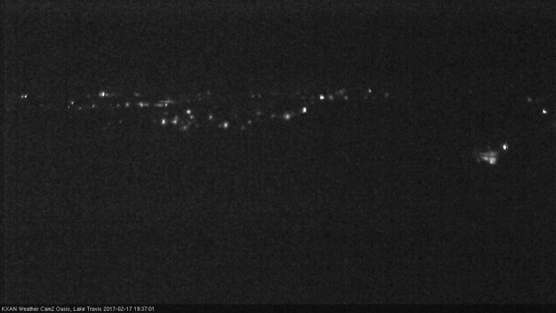 Lake Travis webcam, February 17, 2017 6:55 PM CT