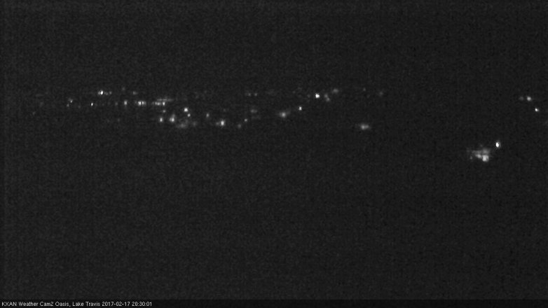 Lake Travis webcam, February 17, 2017 7:45 PM CT