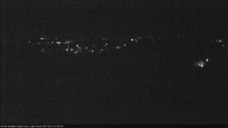Lake Travis webcam, February 17, 2017 8:25 PM CT
