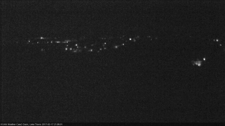 Lake Travis webcam, February 17, 2017 8:35 PM CT