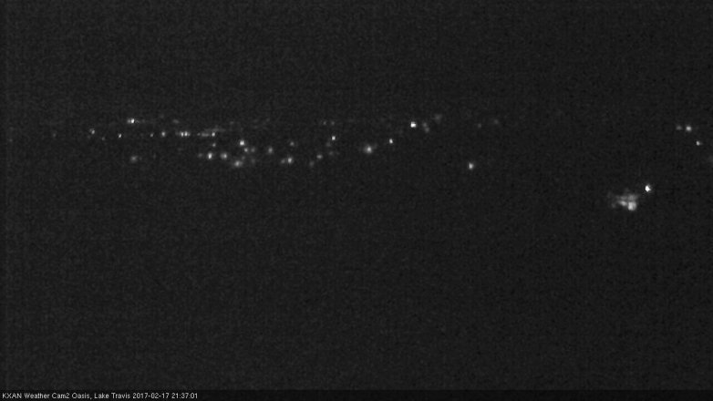 Lake Travis webcam, February 17, 2017 9:05 PM CT