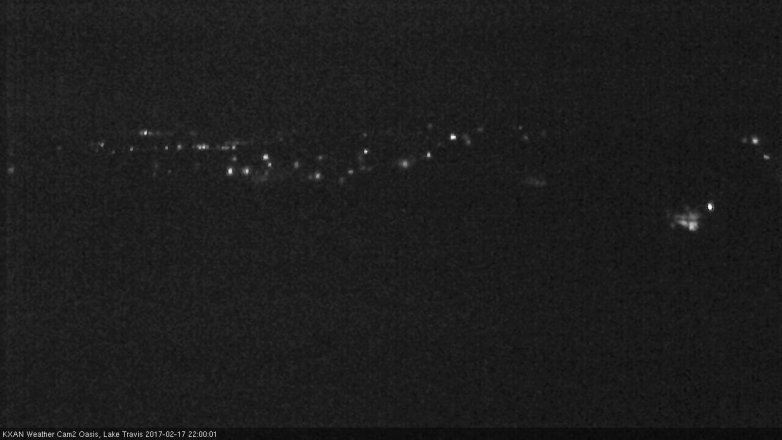 Lake Travis webcam, February 17, 2017 9:15 PM CT
