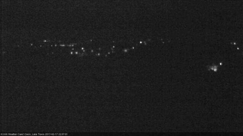 Lake Travis webcam, February 17, 2017 9:25 PM CT