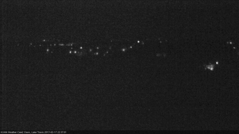 Lake Travis webcam, February 17, 2017 9:50 PM CT