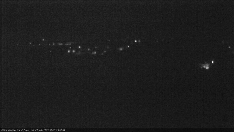Lake Travis webcam, February 17, 2017 10:10 PM CT