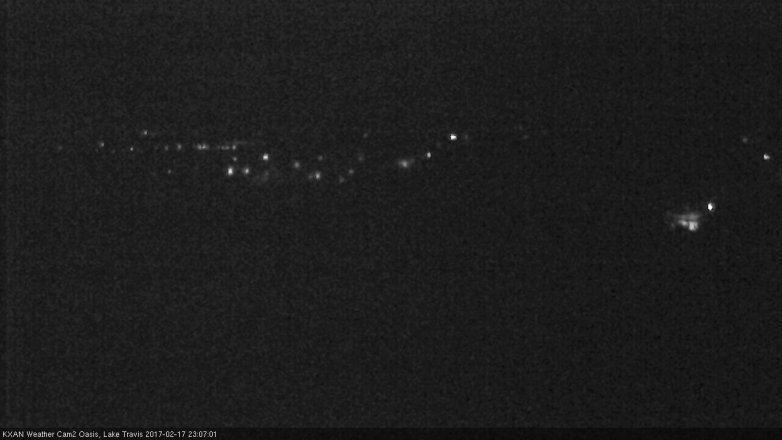 Lake Travis webcam, February 17, 2017 10:20 PM CT
