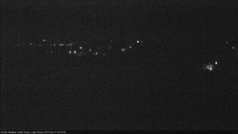 Lake Travis webcam, February 17, 2017 10:50 PM CT