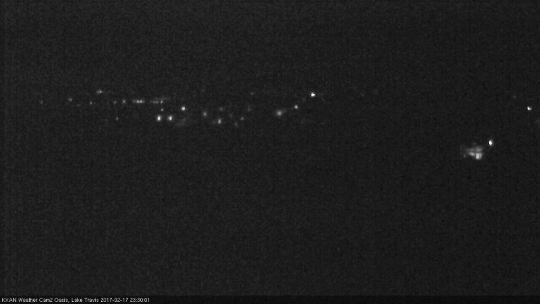 Lake Travis webcam, February 17, 2017 10:55 PM CT