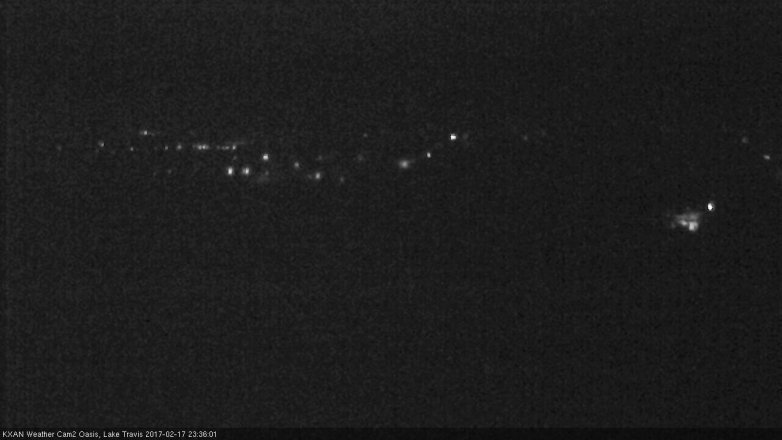 Lake Travis webcam, February 17, 2017 11:05 PM CT