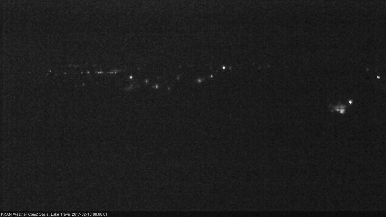 Lake Travis webcam, February 17, 2017 11:15 PM CT