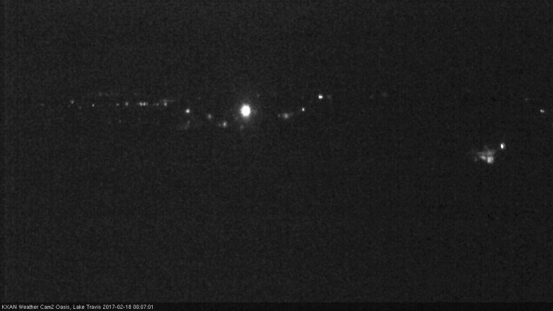 Lake Travis webcam, February 17, 2017 11:20 PM CT