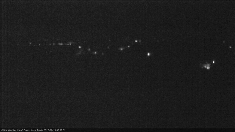 Lake Travis webcam, February 17, 2017 11:40 PM CT