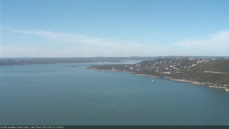 Lake Travis webcam, February 18, 2017 11:35 AM CT