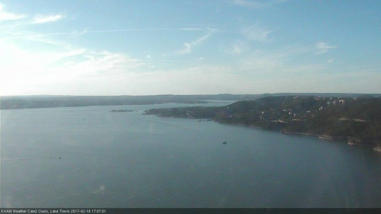 Lake Travis webcam, February 18, 2017 4:20 PM CT