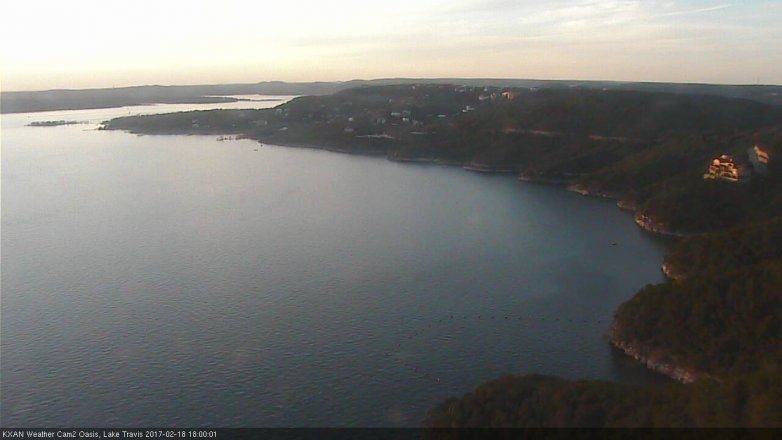 Lake Travis webcam, February 18, 2017 5:05 PM CT