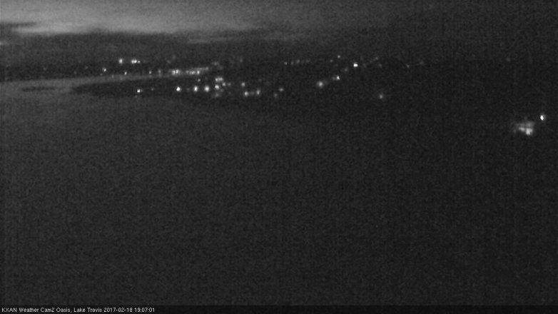 Lake Travis webcam, February 18, 2017 6:20 PM CT