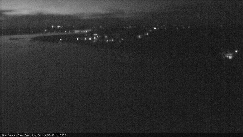 Lake Travis webcam, February 18, 2017 6:35 PM CT