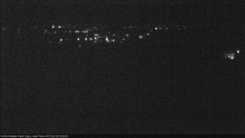 Lake Travis webcam, February 18, 2017 6:45 PM CT