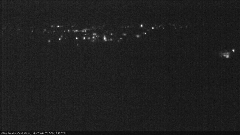 Lake Travis webcam, February 18, 2017 6:50 PM CT