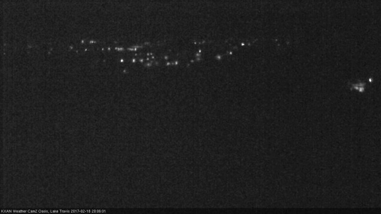 Lake Travis webcam, February 18, 2017 7:10 PM CT