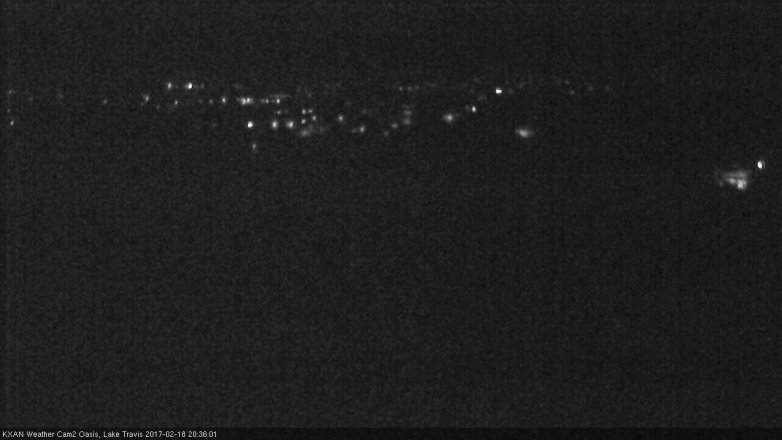 Lake Travis webcam, February 18, 2017 7:40 PM CT