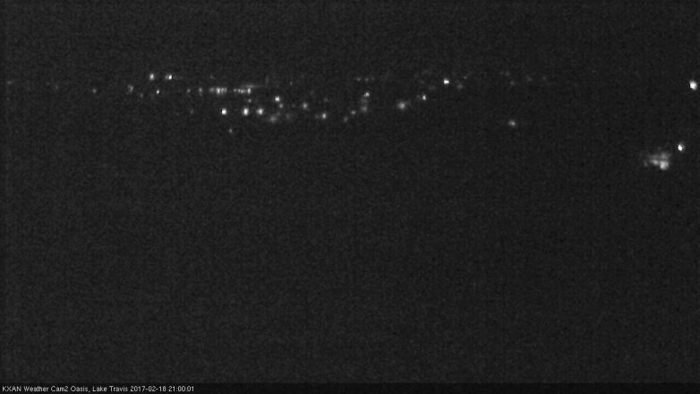 Lake Travis webcam, February 18, 2017 8:10 PM CT