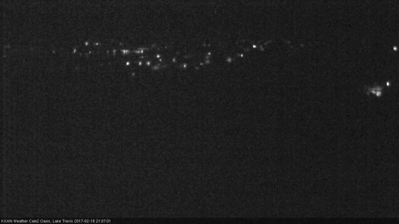 Lake Travis webcam, February 18, 2017 8:15 PM CT