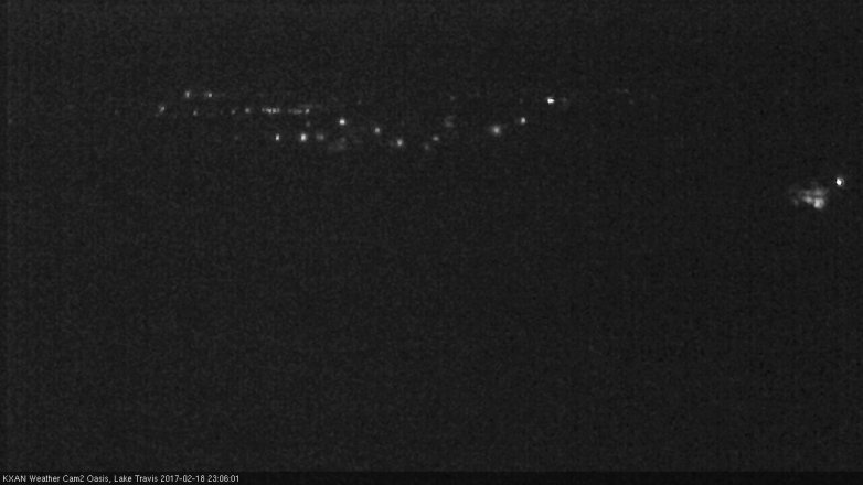 Lake Travis webcam, February 18, 2017 10:25 PM CT