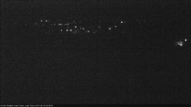 Lake Travis webcam, February 18, 2017 10:50 PM CT