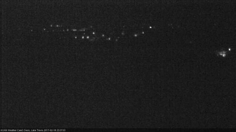 Lake Travis webcam, February 18, 2017 11:05 PM CT