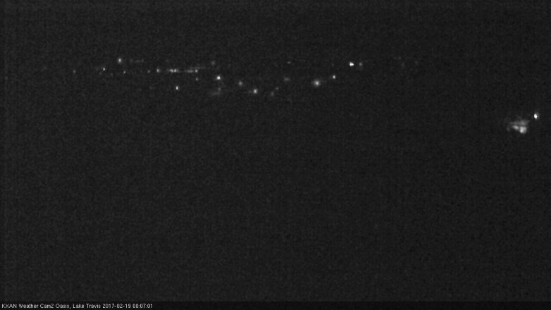 Lake Travis webcam, February 18, 2017 11:15 PM CT