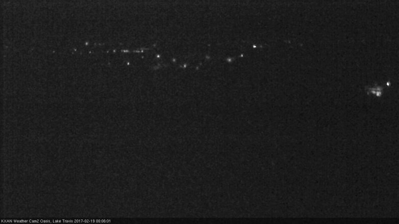 Lake Travis webcam, February 18, 2017 11:35 PM CT