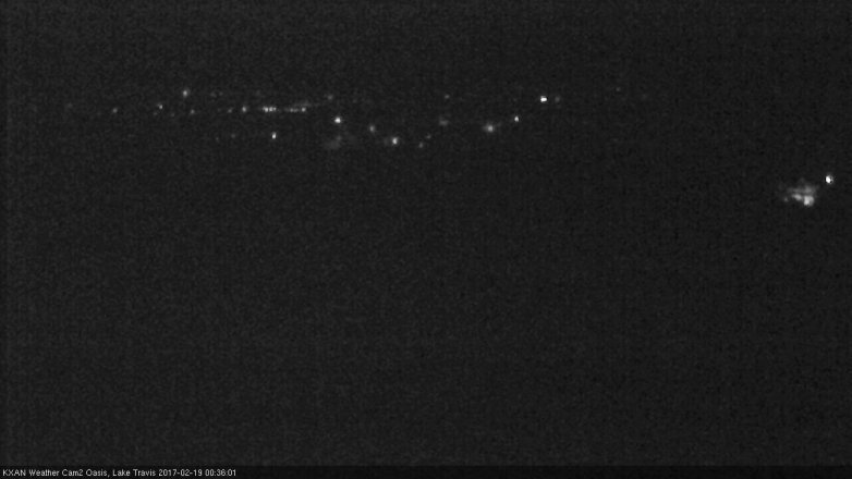 Lake Travis webcam, February 18, 2017 11:40 PM CT