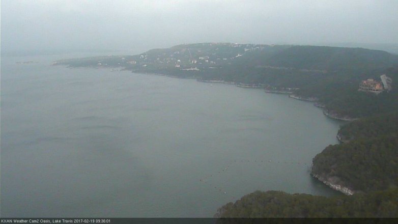 Lake Travis webcam, February 19, 2017 9:05 AM CT
